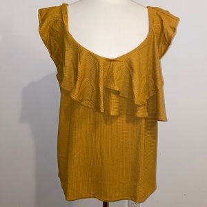 NWT!! Nine West Women’s Ruffle Sleeve Tank Top Plus Size 2X